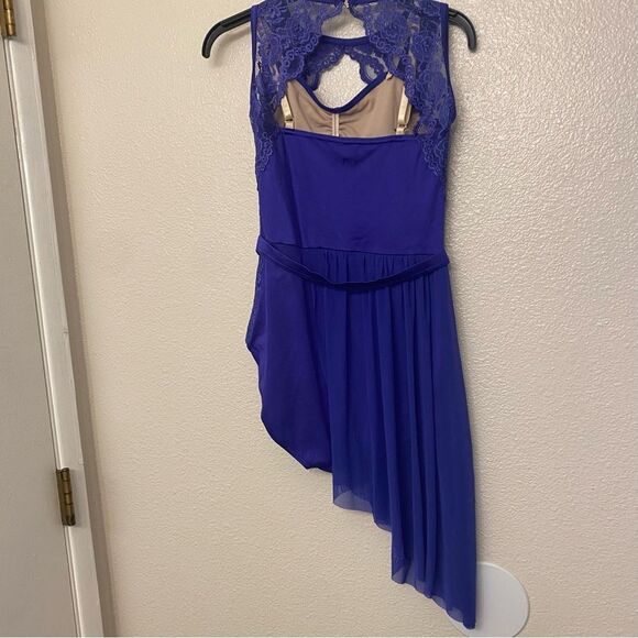 WEISSMAN Dance Costume ballet lyrical purple blue dress Just A Game 11603 SA - Picture 6 of 16